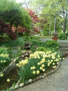 the sunken garden in spring